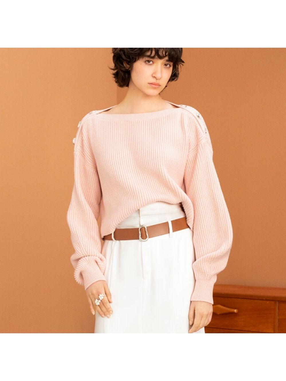 ADEAM Peach Sailing Sweater Size Small NWT